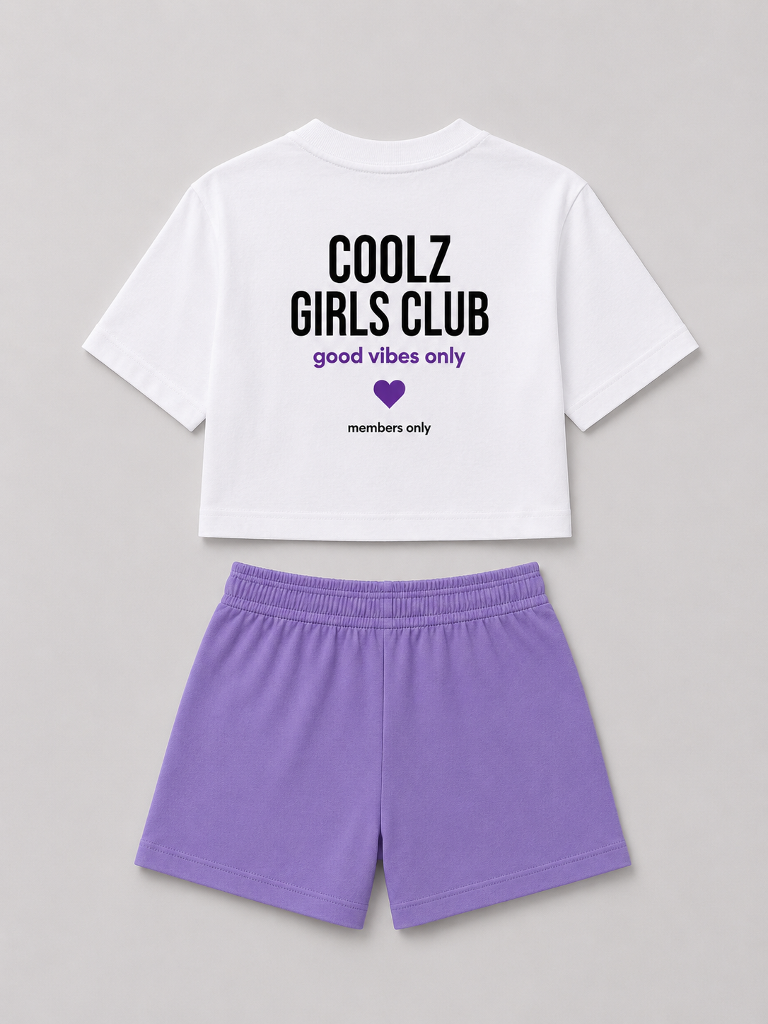 Girls Summer Purple set
