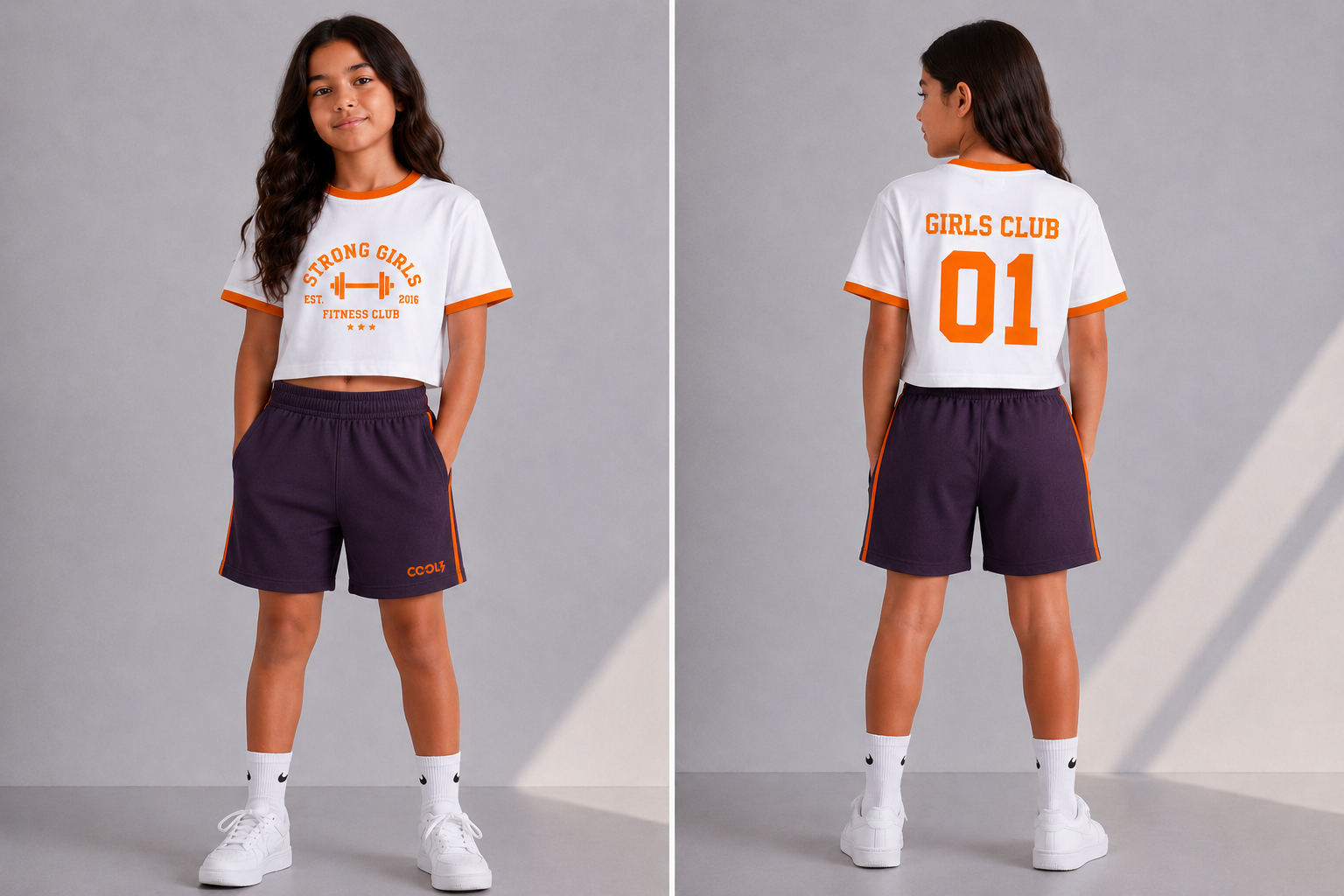 Girls Summer orange set